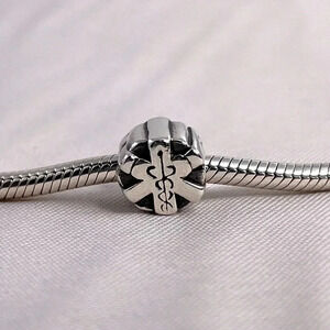 Chamilia Star Of Life Silver Charm 925 Sterling EMS Firefighter Medical